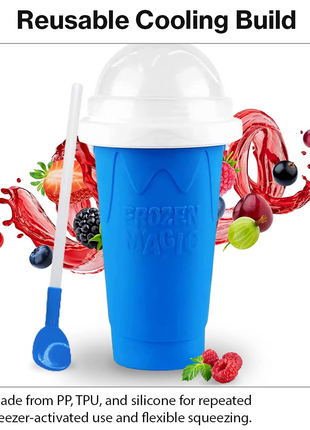 Frozen Magic Squeeze Cup Slushie Maker DIY Smoothie Freezer Cup