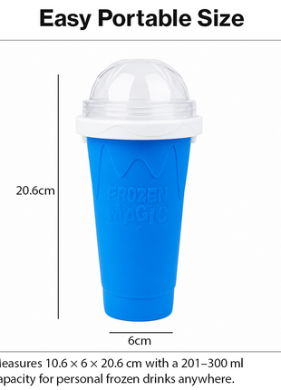 Frozen Magic Squeeze Cup Slushie Maker DIY Smoothie Freezer Cup
