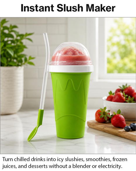 Frozen Magic Squeeze Cup Slushie Maker DIY Smoothie Freezer Cup