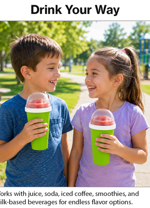 Frozen Magic Squeeze Cup Slushie Maker DIY Smoothie Freezer Cup