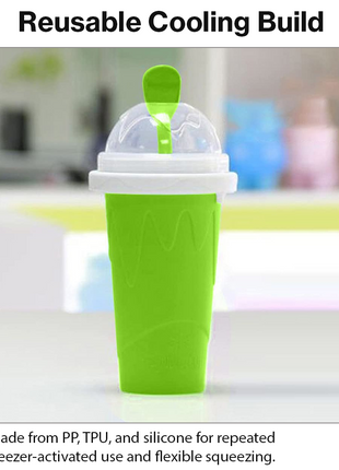 Frozen Magic Squeeze Cup Slushie Maker DIY Smoothie Freezer Cup