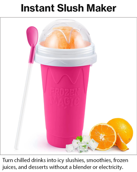 Frozen Magic Squeeze Cup Slushie Maker DIY Smoothie Freezer Cup