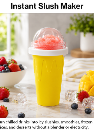 Frozen Magic Squeeze Cup Slushie Maker DIY Smoothie Freezer Cup