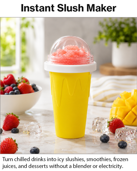Frozen Magic Squeeze Cup Slushie Maker DIY Smoothie Freezer Cup