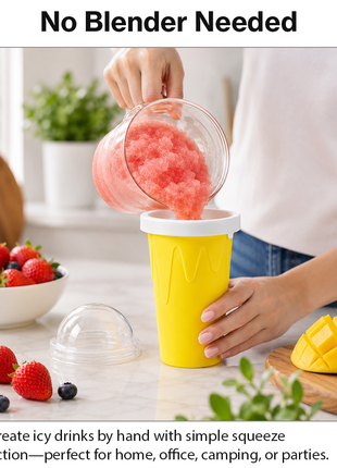 Frozen Magic Squeeze Cup Slushie Maker DIY Smoothie Freezer Cup