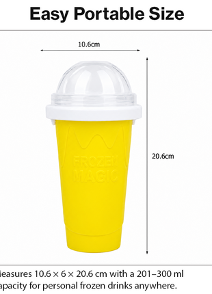 Frozen Magic Squeeze Cup Slushie Maker DIY Smoothie Freezer Cup