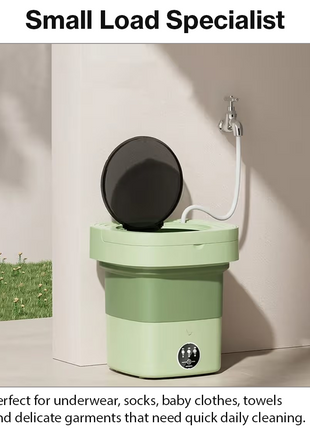 6.5L Foldable Portable Washing Machine 12V IPX4 Mini Washer