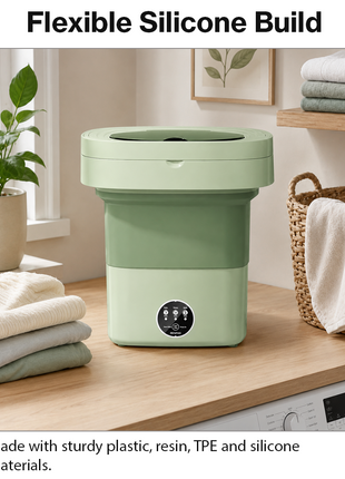 6.5L Foldable Portable Washing Machine 12V IPX4 Mini Washer