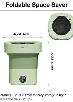 6.5L Foldable Portable Washing Machine 12V IPX4 Mini Washer