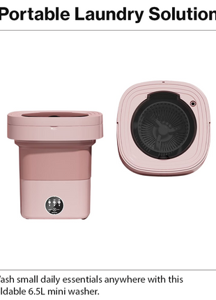 6.5L Foldable Portable Washing Machine 12V IPX4 Mini Washer