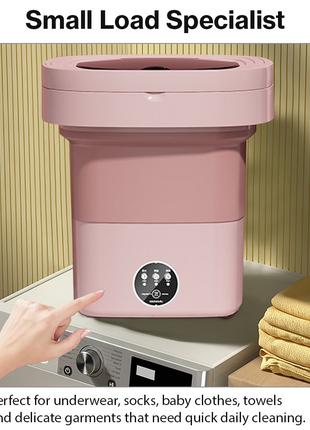 6.5L Foldable Portable Washing Machine 12V IPX4 Mini Washer
