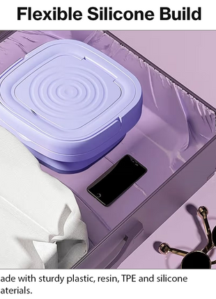 6.5L Foldable Portable Washing Machine 12V IPX4 Mini Washer
