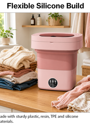 6.5L Foldable Portable Washing Machine 12V IPX4 Mini Washer