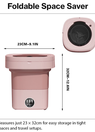 6.5L Foldable Portable Washing Machine 12V IPX4 Mini Washer