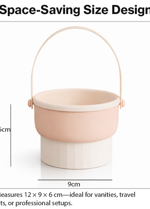 Silicone Makeup Brush Cleaner Bowl with Drying Holder