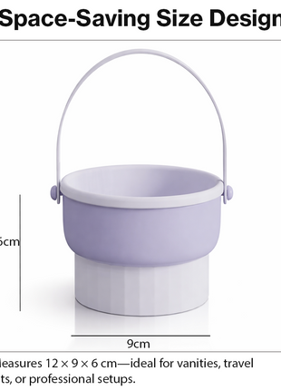 Silicone Makeup Brush Cleaner Bowl with Drying Holder