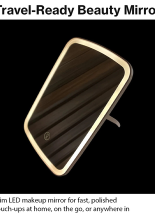 Portable LED Travel Makeup Mirror | 3 Modes Rechargeable