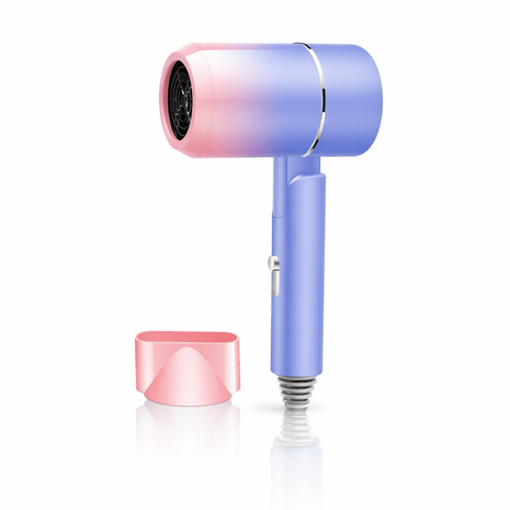 Mini Foldable Travel Hair Dryer 800W Compact DC Motor Dual Speed Dual Heat 240V Portable with Concentrator Nozzle