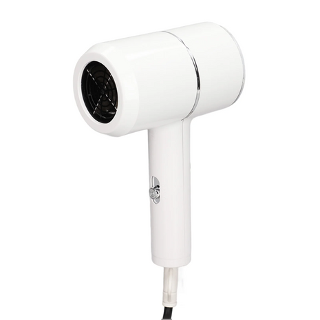 Mini Foldable Travel Hair Dryer 800W Compact DC Motor Dual Speed Dual Heat 240V Portable with Concentrator Nozzle