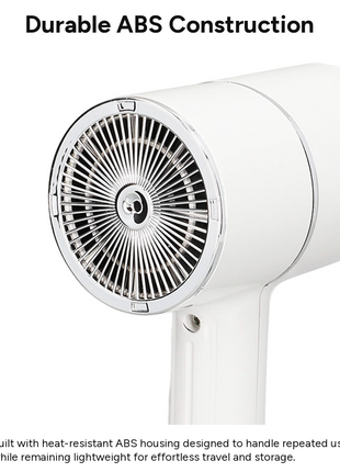 Mini Foldable Travel Hair Dryer 800W Compact DC Motor Dual Speed Dual Heat 240V Portable with Concentrator Nozzle