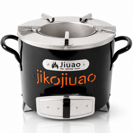 Portable Aluminum Charcoal Stove Jiko with Insulated Body and Adjustable Air Vent 28 x 26 x 25 cm