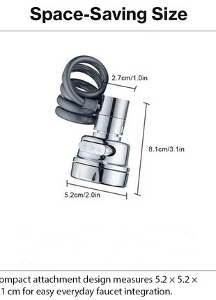 Kitchen Faucet Sprayer Extension 3 Mode Water Saving Tap