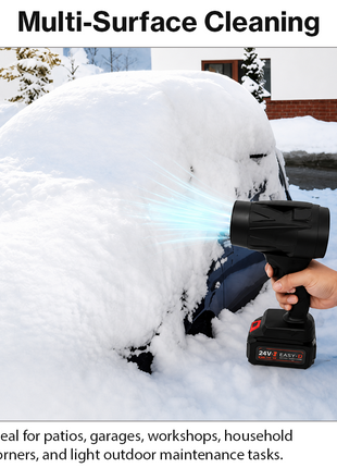 24V Cordless Leaf Blower Rechargeable Handheld Air Duster