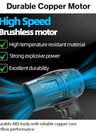 24V Cordless Leaf Blower Rechargeable Handheld Air Duster