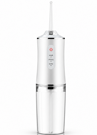 Cordless 230ml Electric Water Flosser, 3 Modes, 4 Jet Tips, Rechargeable Oral Irrigator for Adults