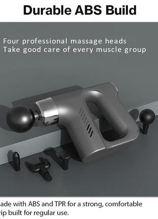 Ultra Mini Speed Deep Tissue Massage Gun with 4 Heads.