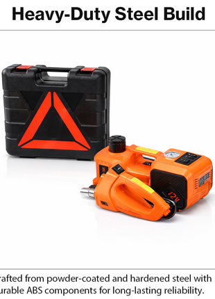 5 Ton Electric Car Jack Kit 12V Wrench Pump LED Case