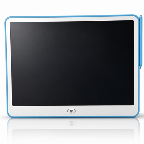 16 Inch LCD Writing Tablet for Kids Reusable Drawing Sketch Pad with One-Touch Erase Lock Screen Blue