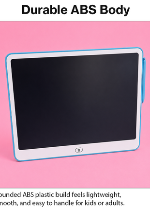 16 Inch LCD Writing Tablet for Kids Reusable Drawing Sketch Pad with One-Touch Erase Lock Screen Blue