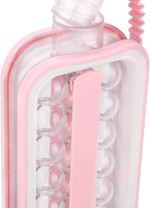 2-in-1 Portable Ice Cube Maker Water Bottle, BPA-Free Food Contact Material, 1.4L Pull-Out Capacity