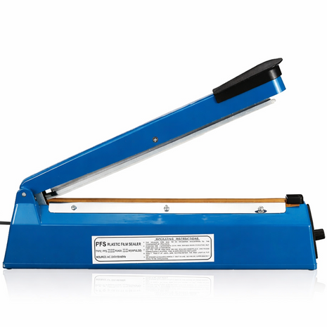 Plastic Film Sealer 300mm – Metal Body Heat Bag Sealer with Adjustable Timer – Blue