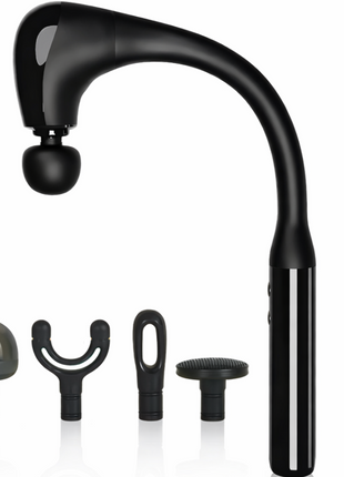 Deep Tissue Massage Gun with LCD Display, 4 Interchangeable Heads, 3 Modes & 6 Speeds up to 3000 RPM, USB-C Rechargeable Handheld Percussion Massager