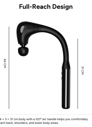 Deep Tissue Massage Gun with LCD Display, 4 Interchangeable Heads, 3 Modes & 6 Speeds up to 3000 RPM, USB-C Rechargeable Handheld Percussion Massager