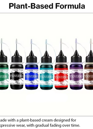 Semi-Permanent Tattoo Cream 30g – Plant-Based Waterproof Body Art Ink – Hand-Crafted, Sweat-Resistant, Easy to Apply