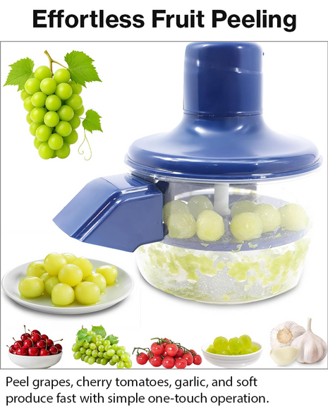 Electric Automatic Grape & Cherry Tomato Peeling Machine USB Rechargeable Stainless Steel Fruit Peeler