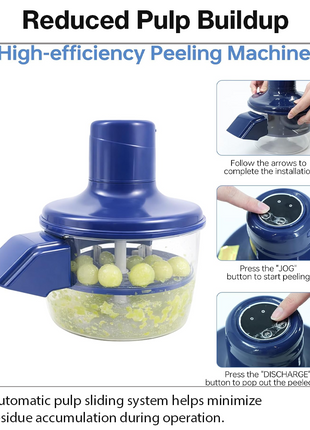 Electric Automatic Grape & Cherry Tomato Peeling Machine USB Rechargeable Stainless Steel Fruit Peeler