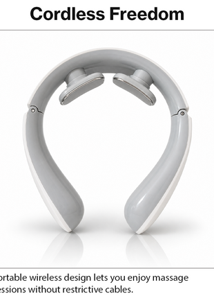 Rechargeable Smart Neck Massager with Heat Therapy