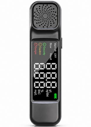 Digital Alcohol Breathalyser USB-C Rechargeable BAC Tester with Digital Display & Non-Contact Detection