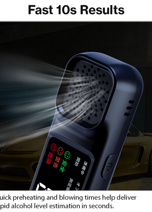 Digital Alcohol Breathalyser USB-C Rechargeable BAC Tester with Digital Display & Non-Contact Detection