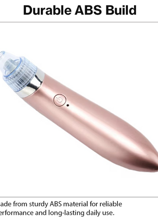 USB Rechargeable Acne Pore Cleaner with 4 Probes, 5 Levels, LED