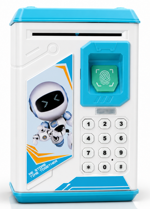 Kids ATM Fingerprint Piggy Bank Safe with Balance Memory Alarm