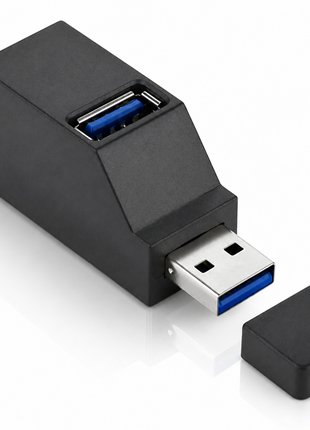 USB 3.0 HUB Adapter Extender Mini Splitter Box 3 Ports for PC Laptop Mobile Phone High Speed U Disk Reader