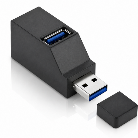 USB 3.0 HUB Adapter Extender Mini Splitter Box 3 Ports for PC Laptop Mobile Phone High Speed U Disk Reader