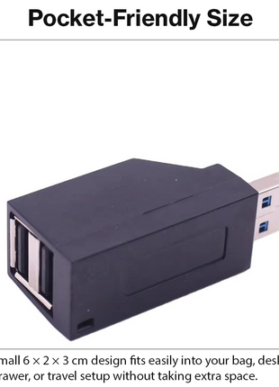 USB 3.0 HUB Adapter Extender Mini Splitter Box 3 Ports for PC Laptop Mobile Phone High Speed U Disk Reader