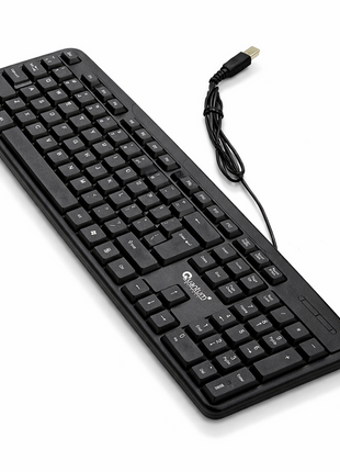 104-Key Wired Keyboard Quiet Soft Keys Full-Size
