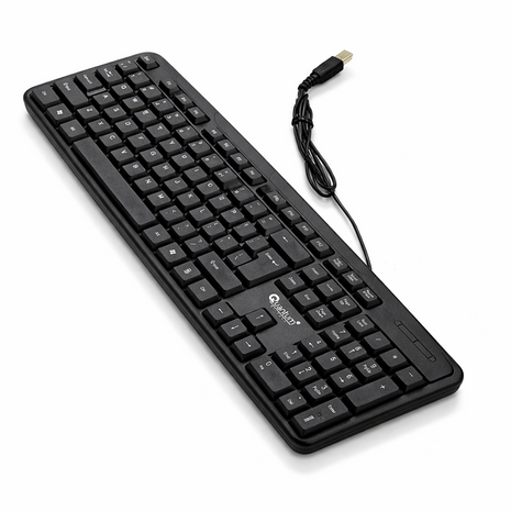 104-Key Wired Keyboard Quiet Soft Keys Full-Size